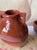 Signed Gary Nieter Terracotta Pottery Vase Rustic Farmhouse French Country Artisan Jug For Sale - Image 9 of 9