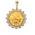 Modern Vintage, 1932 United States of America $10 Gold Coin and Diamond Pendant For Sale - Image 3 of 7