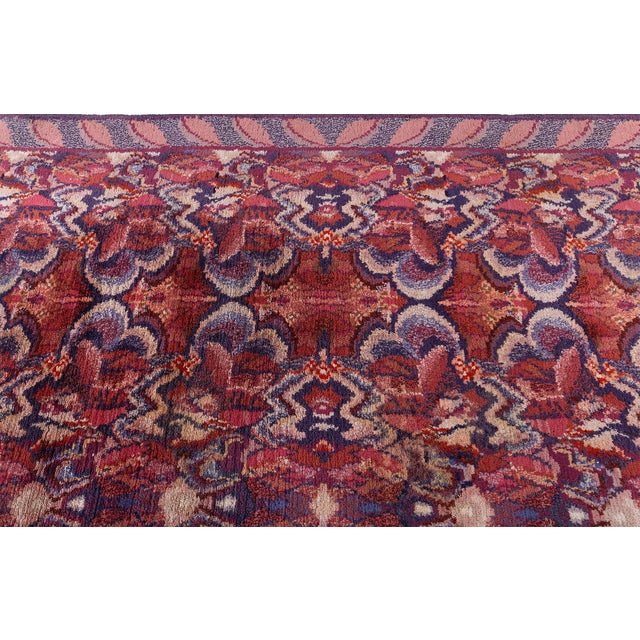 Doris Leslie Blau Mid-Century Scandinavian Abstract Lavender Rug Pile For Sale - Image 4 of 8