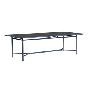 Brown Jordan Venetian 44" x 98" Dining Table - Glass Top in Sapphire For Sale