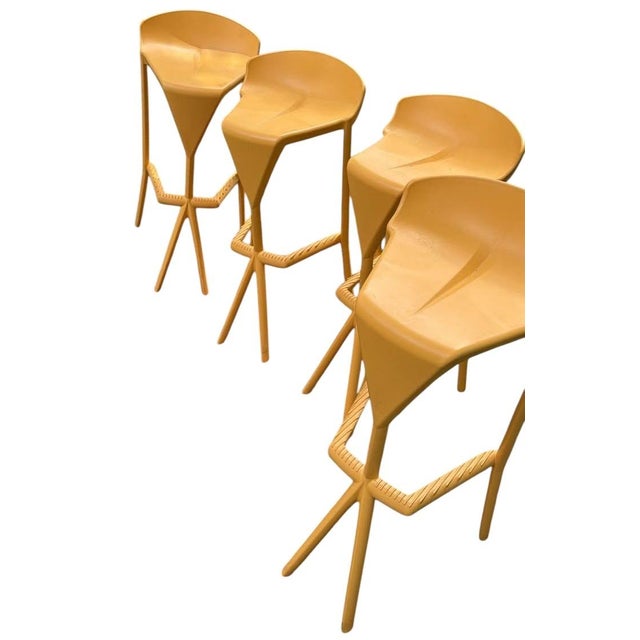 Modern 1970s Elevate Your Space With the Miura Barstool Set, a Masterpiece of Modern Nordic Design. For Sale - Image 3 of 8