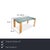 The Stilt dining table from the Italian design house Desalto is a captivating interplay of seemingly contrasting...
