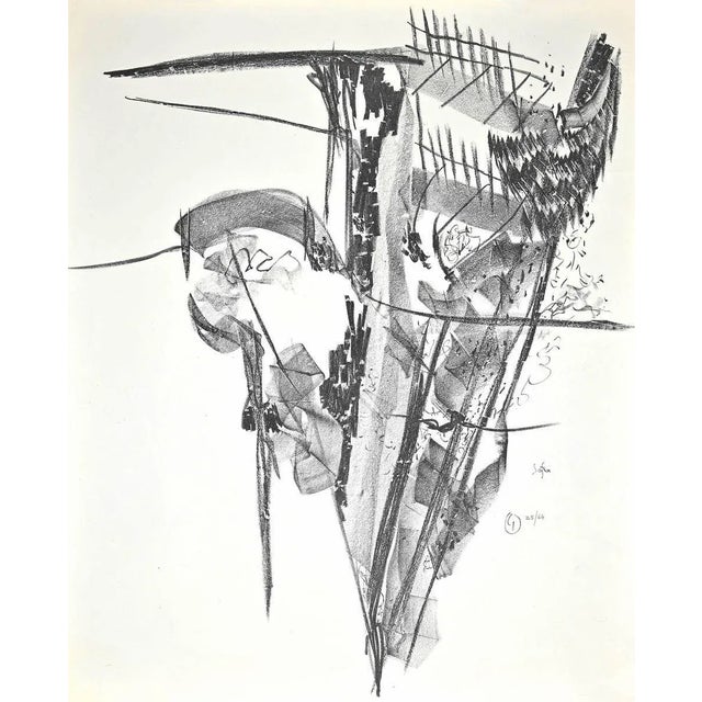 Untitled is an original lithograph realized by Franco Garelli in 1960. Signed on plate. Hand-numbered. Edition of 64...