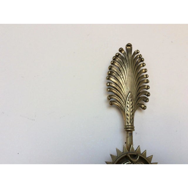 Gold Empire Three Light Candle Wall Sconces - A Pair For Sale - Image 8 of 9