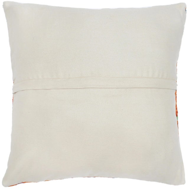 2000 - 2009 Modern Turkish Sharyn Hand Woven Kilim Throw Pillow For Sale - Image 5 of 5