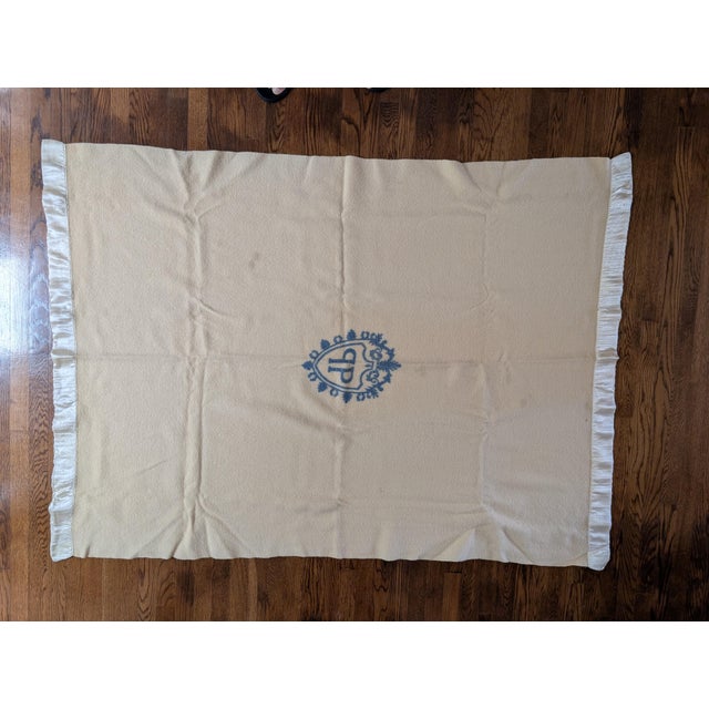 1950s Wool Plaza Hotel Blanket For Sale In Lexington, KY - Image 6 of 7