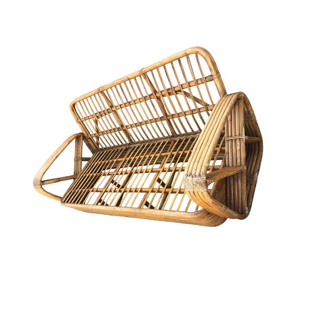 Paul T. Frankl 5-Strand Square Pretzel Square-Back 3-Seat Sofa (Unrestored) For Sale - Image 11 of 12