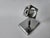 Midcentury Chrome Paperweight, Model, Turners Cube, Desk Sculpture, 1970s For Sale - Image 6 of 13