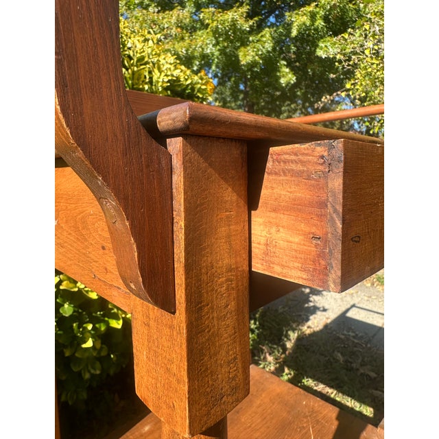 Late 19th Century Antique 19th Century Wooden Washstand With Scrolled Gallery, Drawer and Lower Shelf For Sale - Image 5 of 7