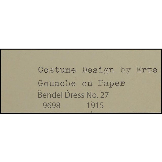 Early 20th Century Early 20th Century Bendel Dress, Erté For Sale - Image 5 of 8