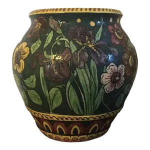 Large Early 20th Century Italian Art Pottery Urn or Floor Vase