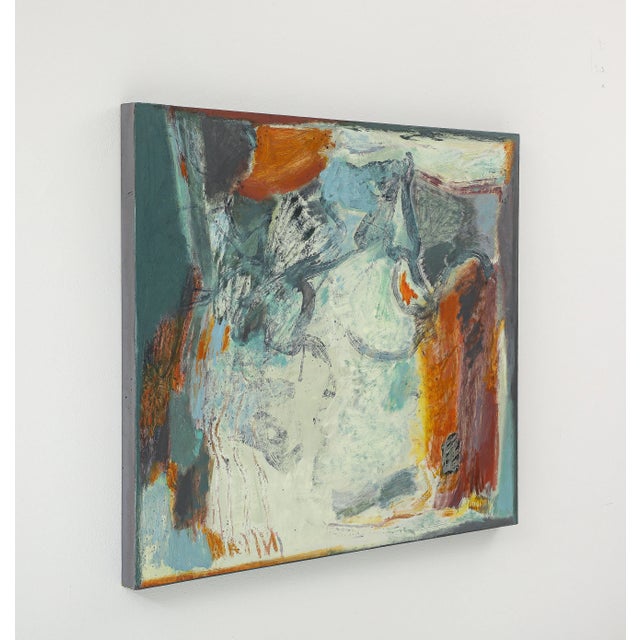 Off-white Vacillation | Original Oil on Panel by S. Massaux For Sale - Image 8 of 13