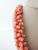 Mid-Century Modern Vintage Handmade Salmon & White Beaded Statement Necklace For Sale - Image 3 of 6