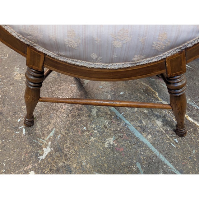 Wood 1930s Inlay Arm Chair For Sale - Image 7 of 11