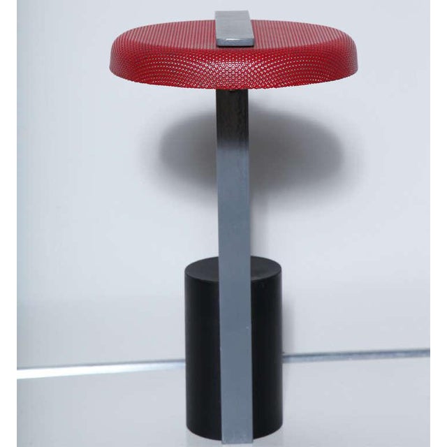 Ron Rezek Red, Gray and Black Model 110 Desk Lamp For Sale - Image 12 of 12