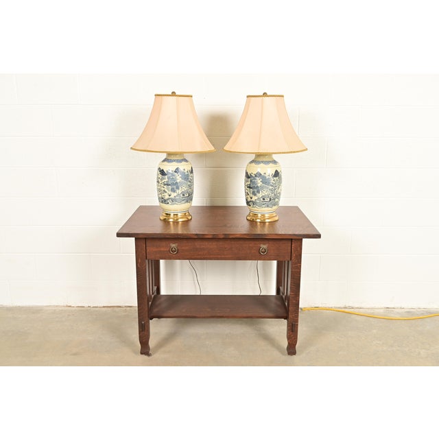 1970s Chinese Blue and White Porcelain Ginger Jar Table Lamps by Westwood - a Pair For Sale - Image 15 of 16