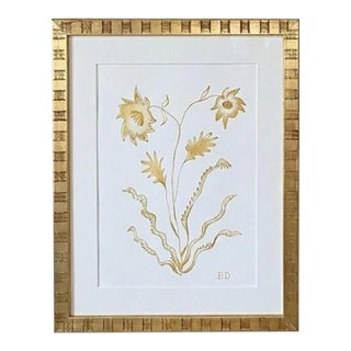 Original Graphite & Gouache Botanical #2 by Katie Binkley For Sale