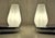 1980s Vintage Wall Lamps with Chrome-Plated Plastic Bases and White Opal Glass Shades from Hoffmeister-Leuchten, 1980s, Set of 2 For Sale - Image 5 of 8