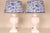 1980s Vintage Table Lamps Traditional Blue and White Birds a Pair For Sale - Image 11 of 11