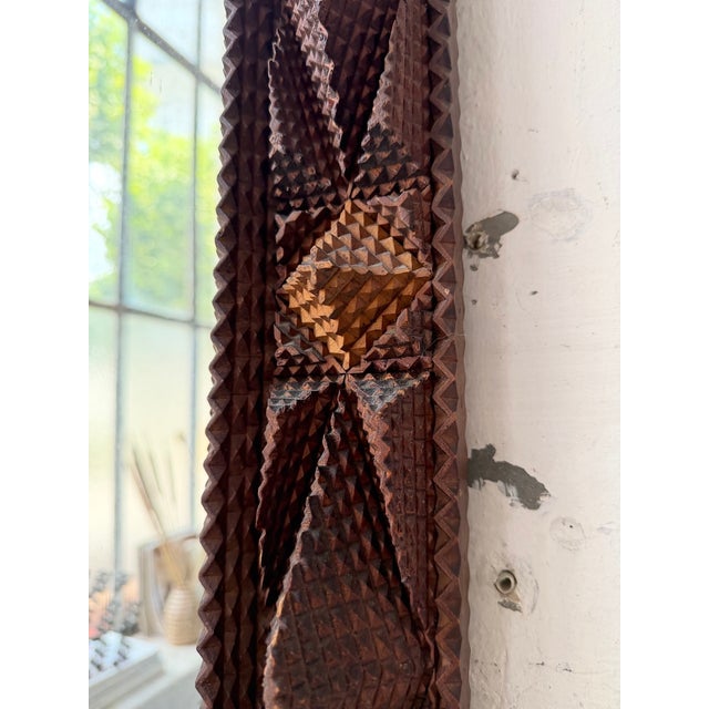 Folk Art Tramp Mirror, France, 1900s For Sale - Image 12 of 18