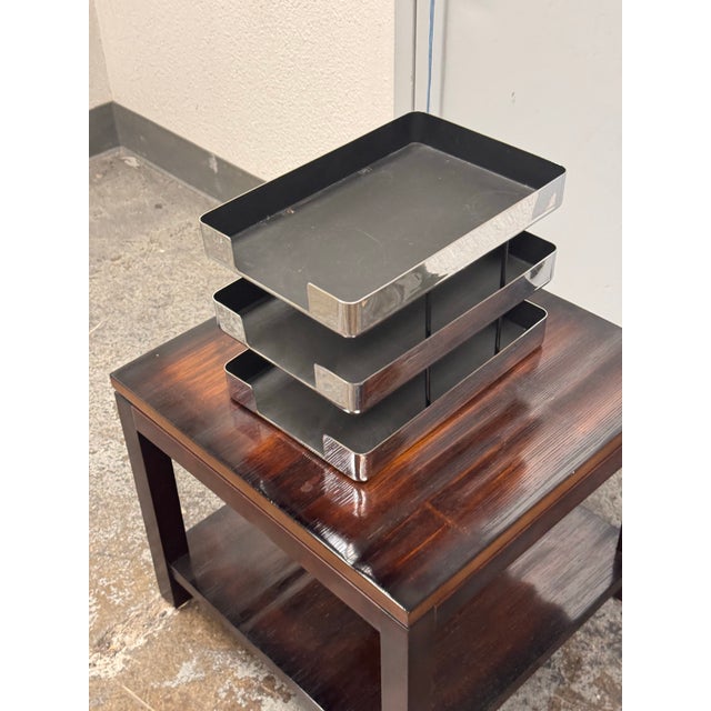 Metal Knoll Smokador Letter Tray Organizer, Late 20th Century For Sale - Image 7 of 12