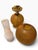 Vintage Amber Hobnail Double-Globe Gone With the Wind Parlor Lamp For Sale - Image 4 of 5
