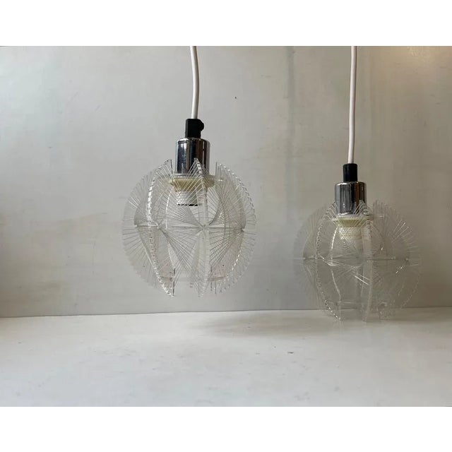 1970s Modern German Ceiling Lamps by Paul Secon for Sompex, 1970s, Set of 2 For Sale - Image 5 of 6