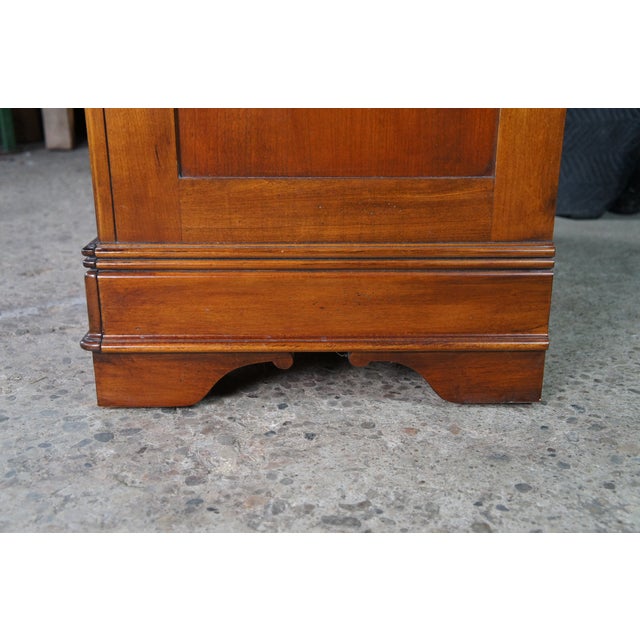 Vintage Lexington French Louis Philippe Style Cherry Finished Tallboy Dresser For Sale - Image 17 of 17