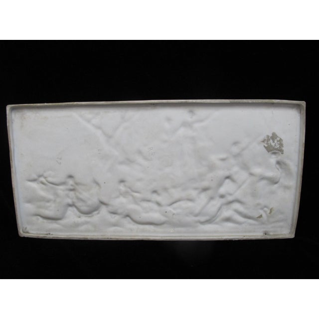 Hunt of Diana Karl Ens Volkstedt German Bisque Wall Plaque After Hans Makart For Sale - Image 9 of 12