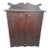 Antique Country Mahogany Stained Cabinet, 19th Century For Sale