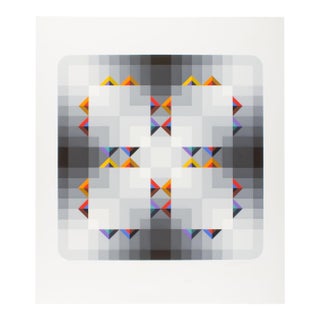 “Prizma I” Op Art Serigraph Print by Marko Spalatin For Sale
