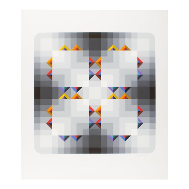 “Prizma I” Op Art Serigraph Print by Marko Spalatin For Sale