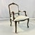 1980s Vintage Hollywood Regency French Provincial Open Arm Bergere Side Chair, Newly Reupholstered For Sale - Image 17 of 17