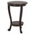 Wood Mary Pedestal Table in Dark Chocolate For Sale - Image 7 of 8