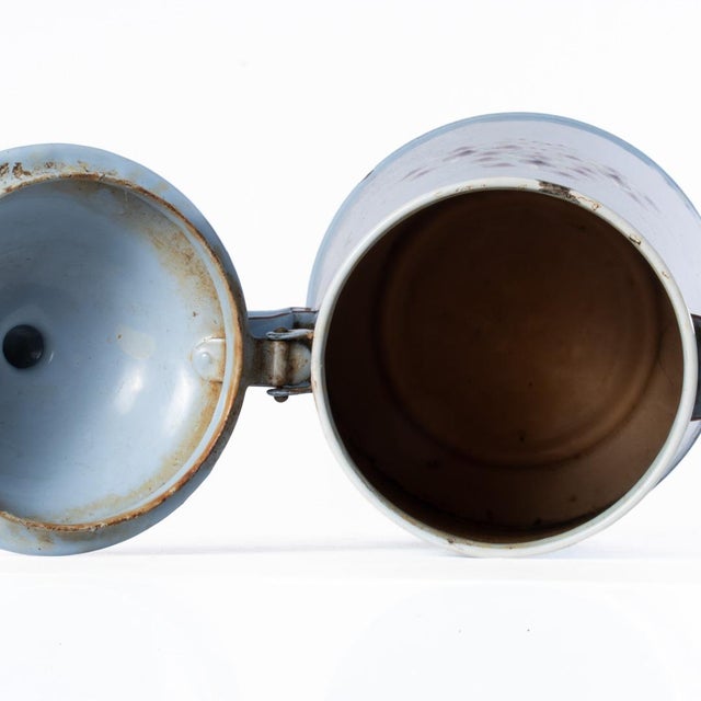 Vintage European Enamel Coffee Pot For Sale - Image 9 of 11