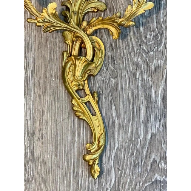 Fine Louis XVI Style Ormolu Wall Lights, Not Electrified - a Pair For Sale - Image 11 of 11