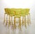 Gilded Cobra Bar Stools with Fresh Lime Green Velvet Upholstery, 1970s, Set of 6 For Sale - Image 9 of 9