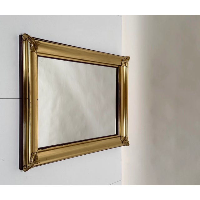 Neo-Classical Crystal Glass Wall Mirror with Brass Decor from Mariner 1893, Spain, 1970s For Sale - Image 17 of 18