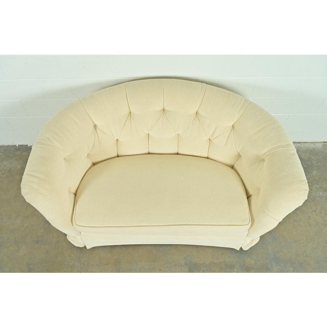 1960s Baker Furniture Mid-Century Hollywood Regency Tufted Sofa or Loveseat, Circa 1960s For Sale - Image 5 of 14