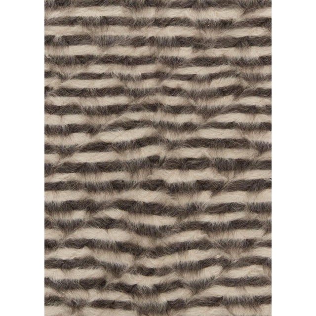 Taurus collection modern striped goat hair rug by Doris Leslie Blau Size: 6'0" × 7'0" (182 × 213 cm) Contemporary modern...