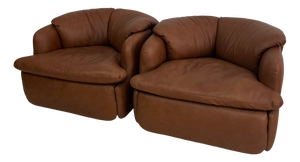 Set of Confidential Armchair attributed to Alberto Rosselli for Saporiti, Italy, 1970s