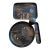 Antique Japanese Black Lacquer & Gilt Trays & Plates For Sale