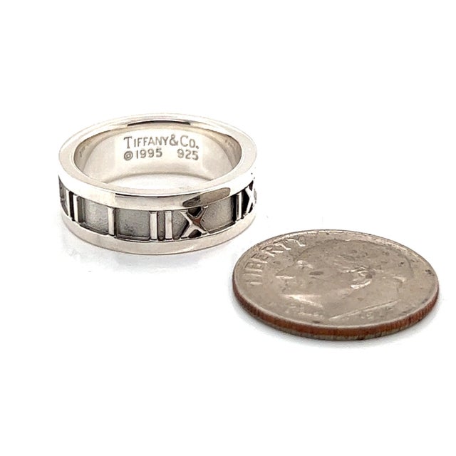 Tiffany & Co Estate Sterling Silver Ring Size 4.25, 5.2 Grams TIF182 Please look at the video attached for this item. With...
