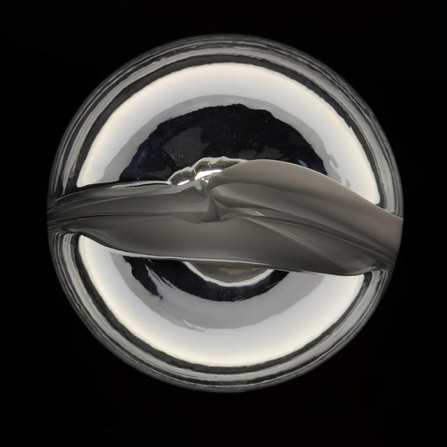 Mid-Century Modern Vintage Membrane Pendant Lamp by Toni Zuccheri for Venini, Italy, 1960s For Sale - Image 3 of 18