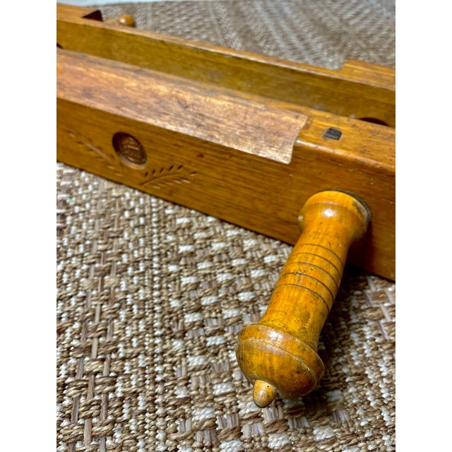 Wood Vintage Professional Bookbinding Pointed Finishing Press | F H Weisner Toowoomba Australia For Sale - Image 7 of 12
