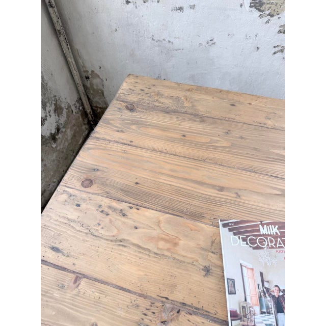 Vintage Farmhouse Table in Pine, 1950s For Sale - Image 18 of 18