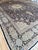 Textile Semi-Antique Kerman Carpet, Handmade Persian Wool Rug, Navy, Ivory, Blue, Pink For Sale - Image 7 of 18