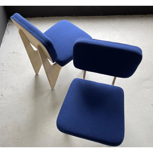 1980s Vintage Bent Plywood Accent Chairs - a Pair For Sale - Image 4 of 7