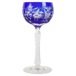 20th Century Bohemian Cut Crystal Chalice