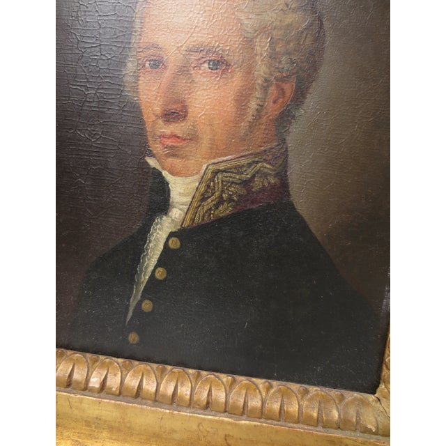 Traditional 18th Century Gentlemans Formal Portrait For Sale - Image 3 of 9